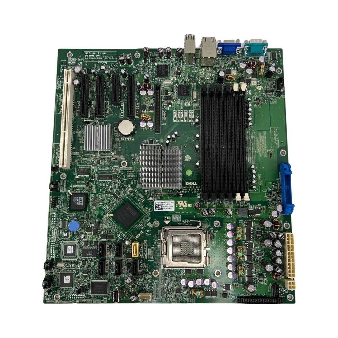 DELL PowerEdge T300 LGA775 Server Motherboard Kit XEON 2.8GHz 8GB 0TY177 SLASC