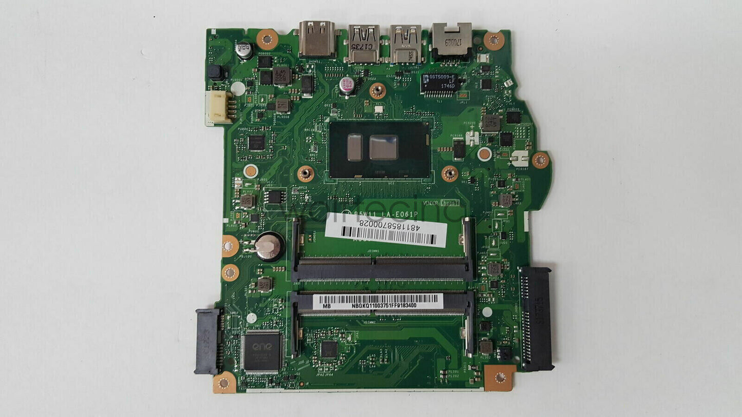 Acer Aspire ES1-572 Intel i3-6006U 2GHz B5W11 LA-E061P NB.GKQ11.003 Motherboard