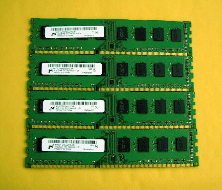Lot 16GB 32GB RAM (4x4GB 8X4GB 50X4GB) PC3-12800U DDR3 1600MHZ Desktop SDRAM