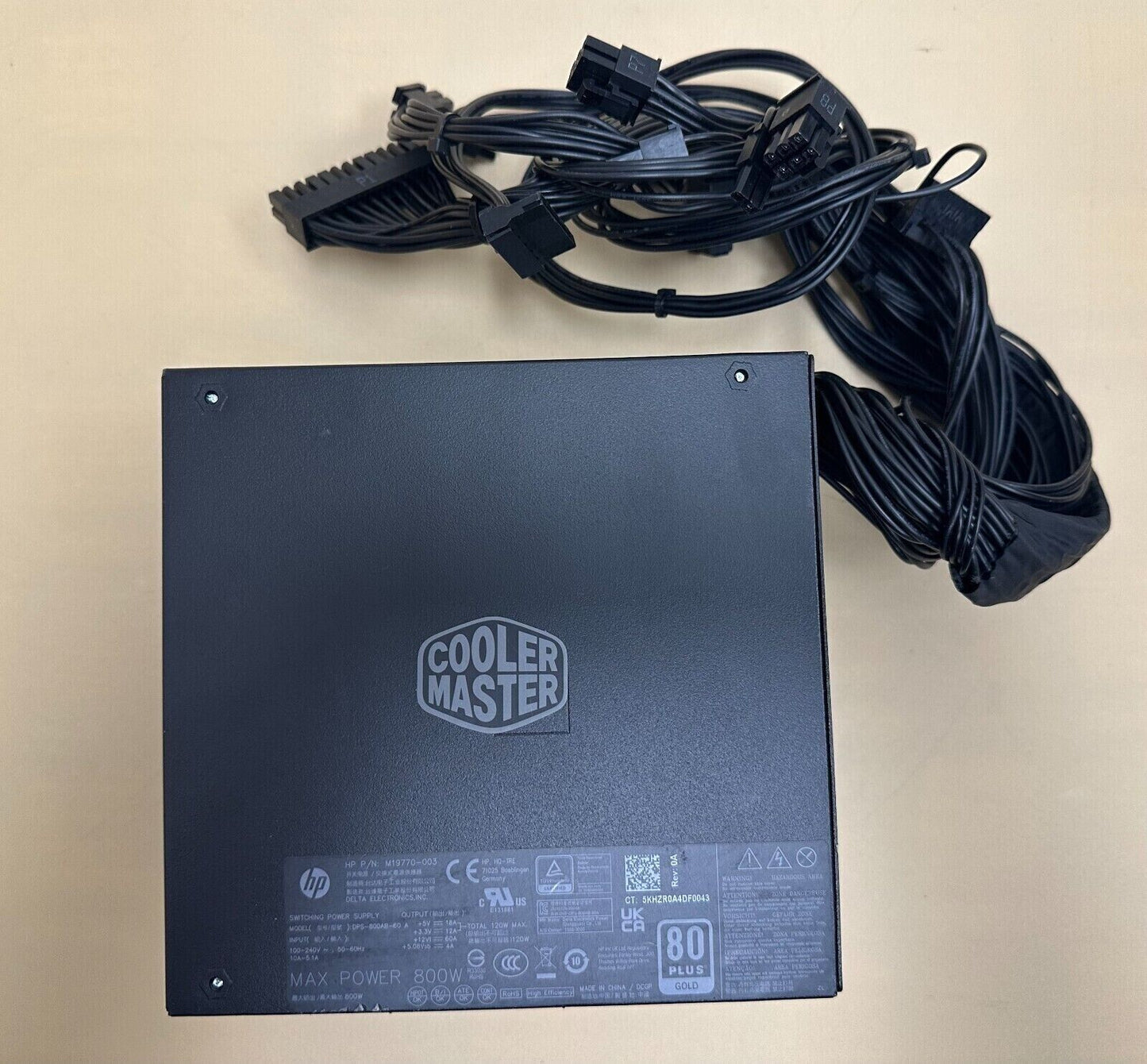NEW Cooler Master 600 750 800W Gaming Power Supply 80Plus Gold Certified ATX PSU