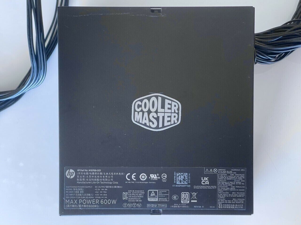 NEW Cooler Master 600 750 800W Gaming Power Supply 80Plus Gold Certified ATX PSU