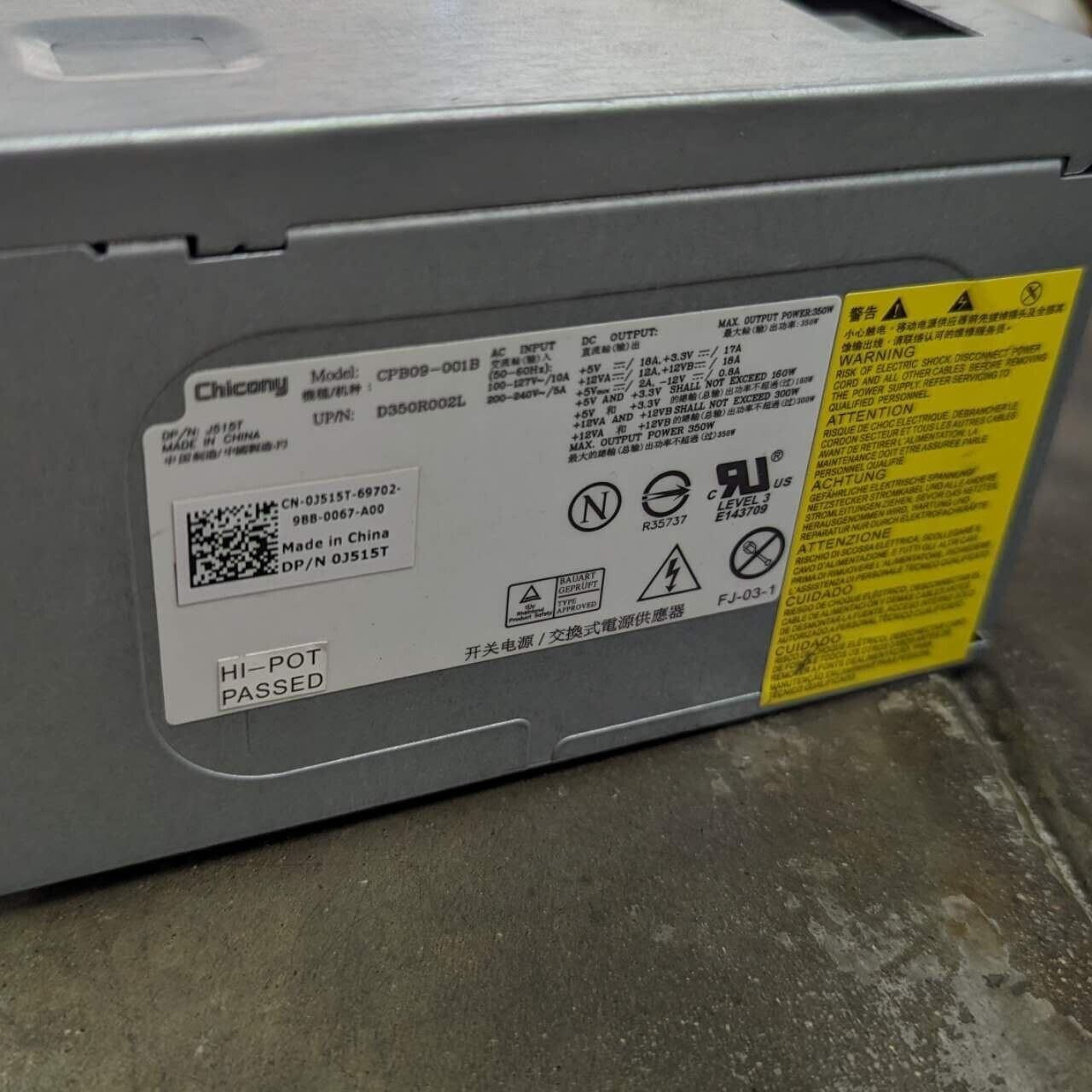 For Dell T1500 435 518 545 350W Power Supply G846G J515T D341T Tested