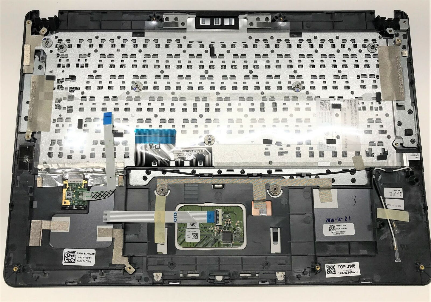 NEW 763RY Dell Vostro 5480 Keyboard Palmrest Bezel Assy Portuguese Layout DXFPK