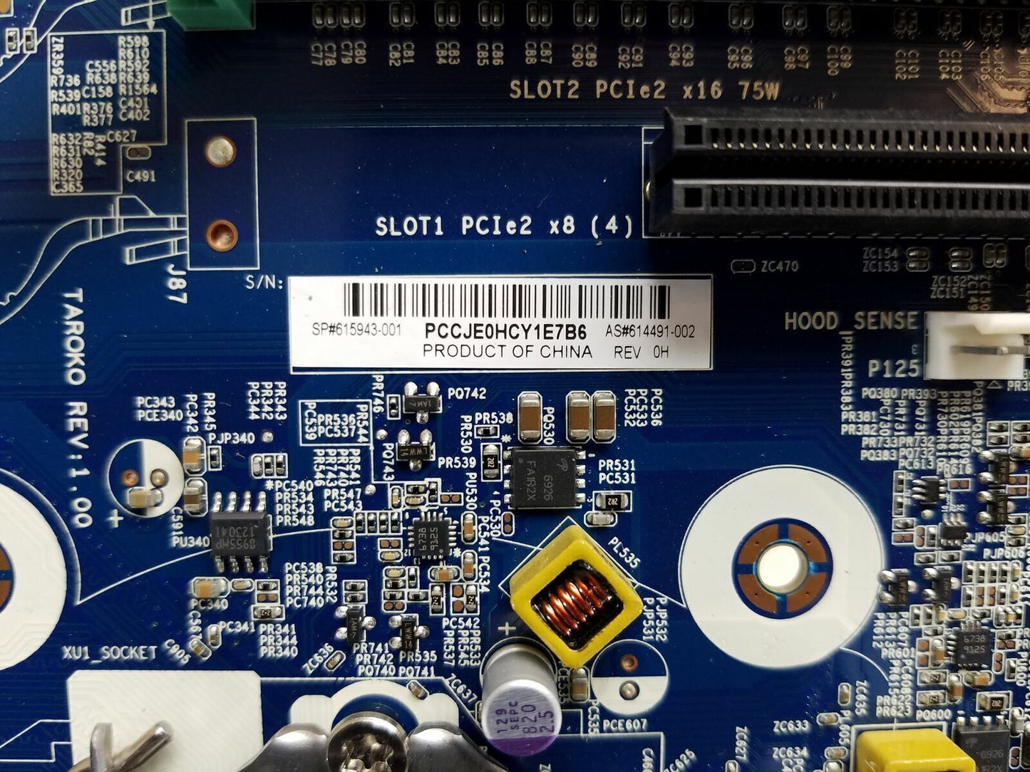 HP 615943-001 Z210 Workstation MT System Board 614491-002 TESTED