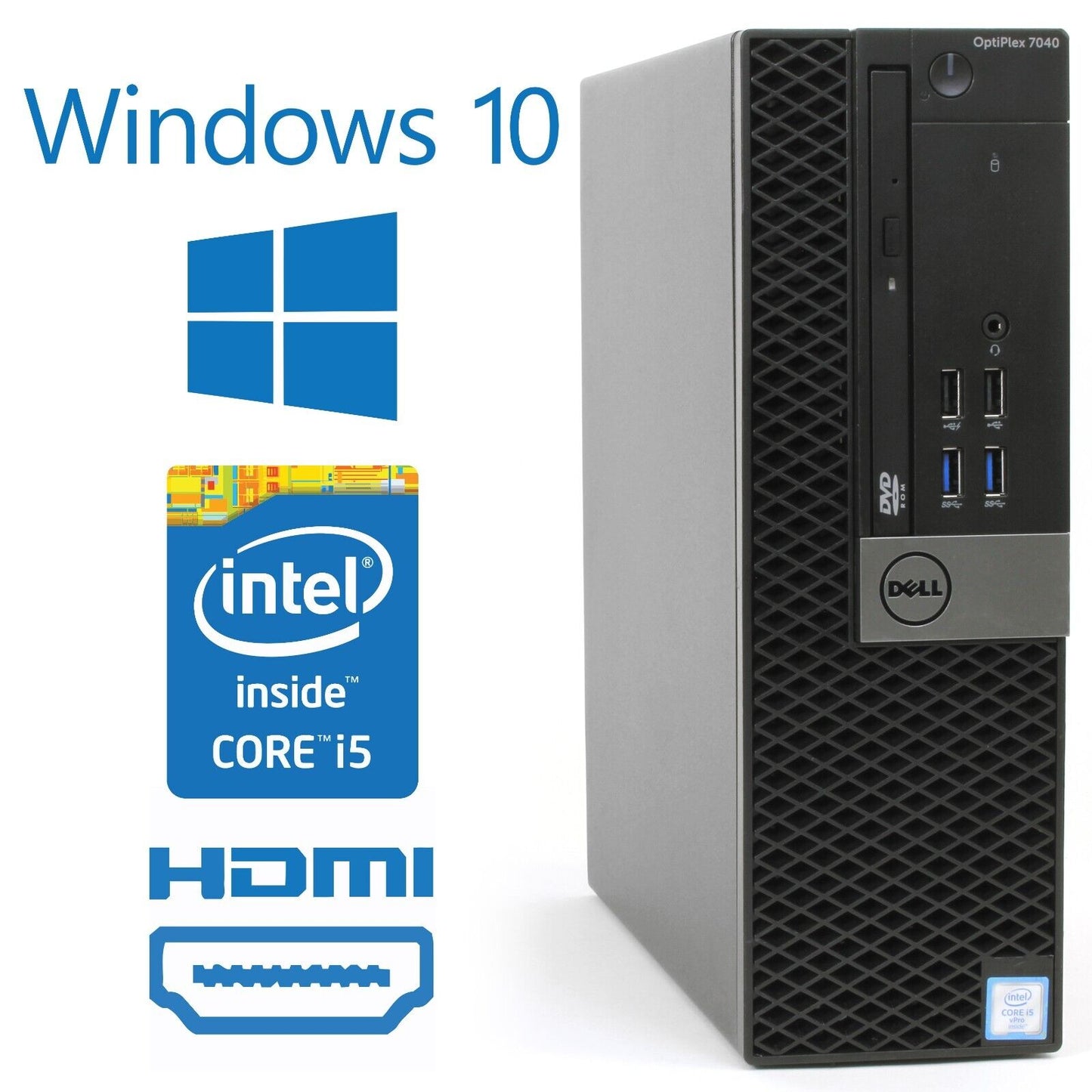 Dell Optiplex 3040 SFF Desktop Intel i7-6700 16GB RAM 1TB SSD Win 10 Pro WiFi
