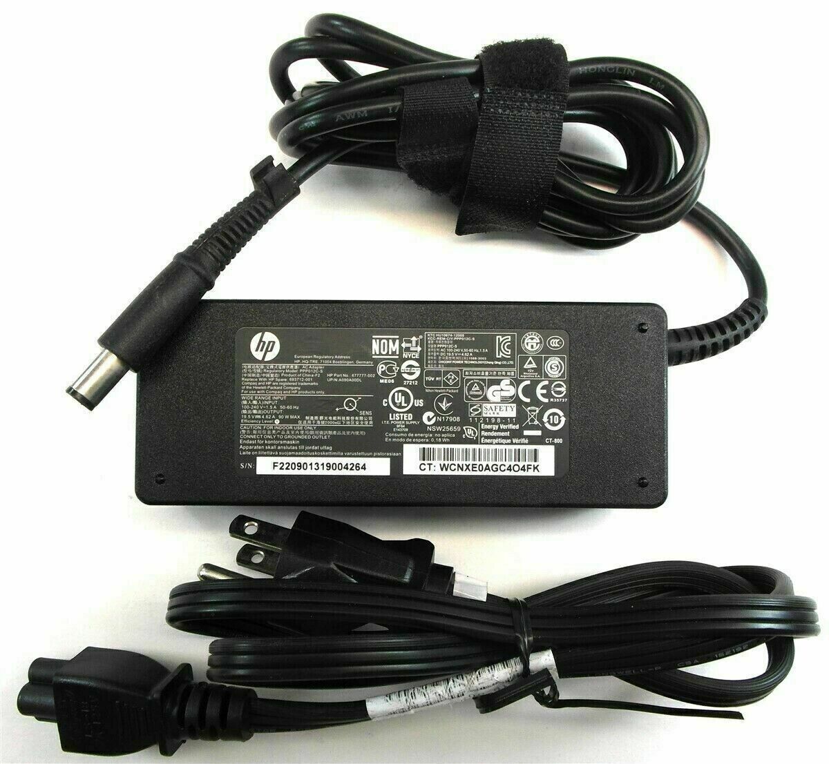 Genuine HP Laptop Charger AC Power Adapter 773553-001 609940-001 463955-001 90W