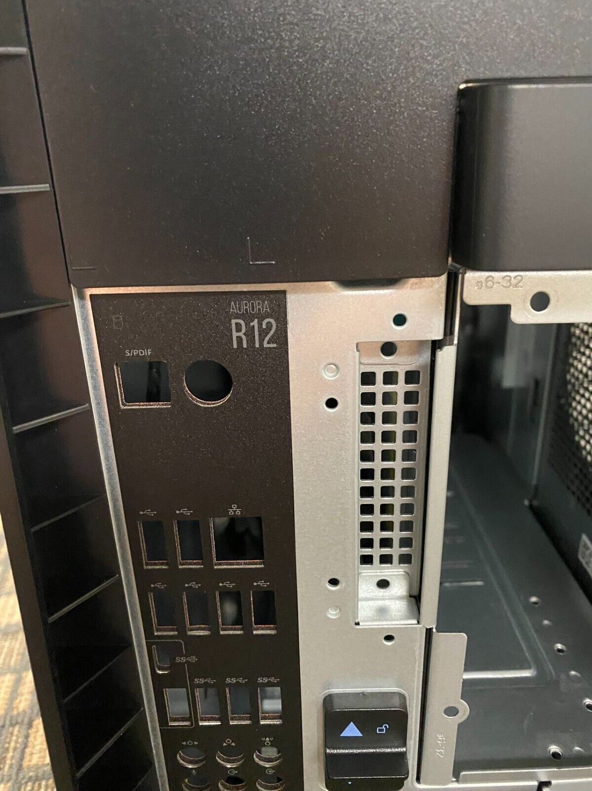 Dell Alienware Aurora R9 R10 R11 R12 Case Only Bare Bone Chassis Gaming WHITE