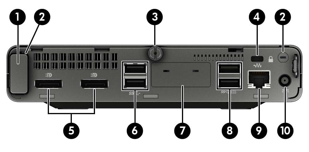 HP EliteDesk 705 G4 Mini Ryzen 5 Pro 2400GE 3.2GHz 8GB RAM 256GB SSD windows 10