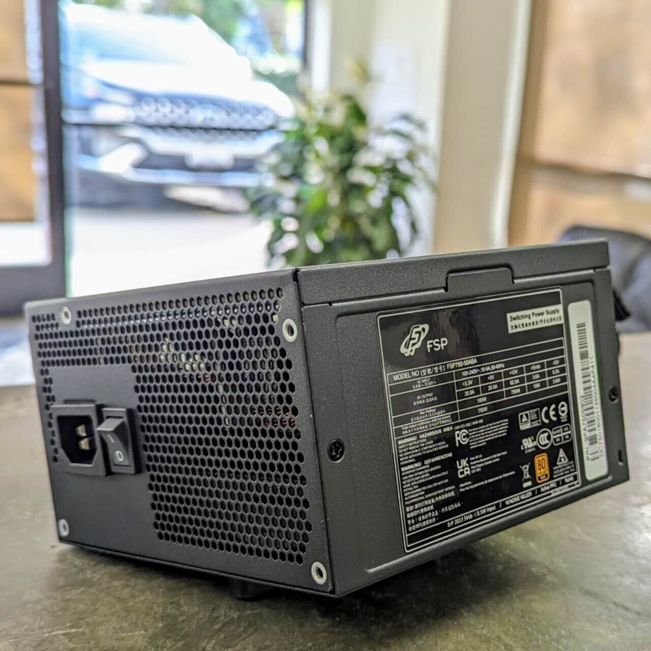 FSP 80 PLUS GOLD 750w ATX Silent Gaming Power Supply PSU Noise Killer Active PFC