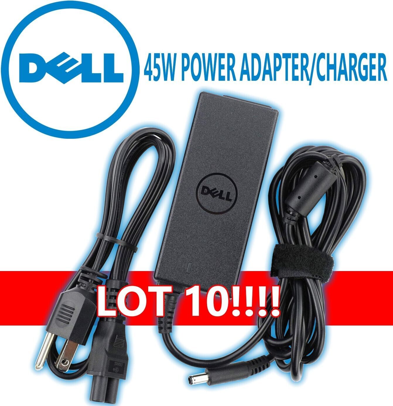 LOT 10 Dell 45W Inspiron Vostro XPS Adapter 4.5mm Power Supply HA45NM140 0KXTTW
