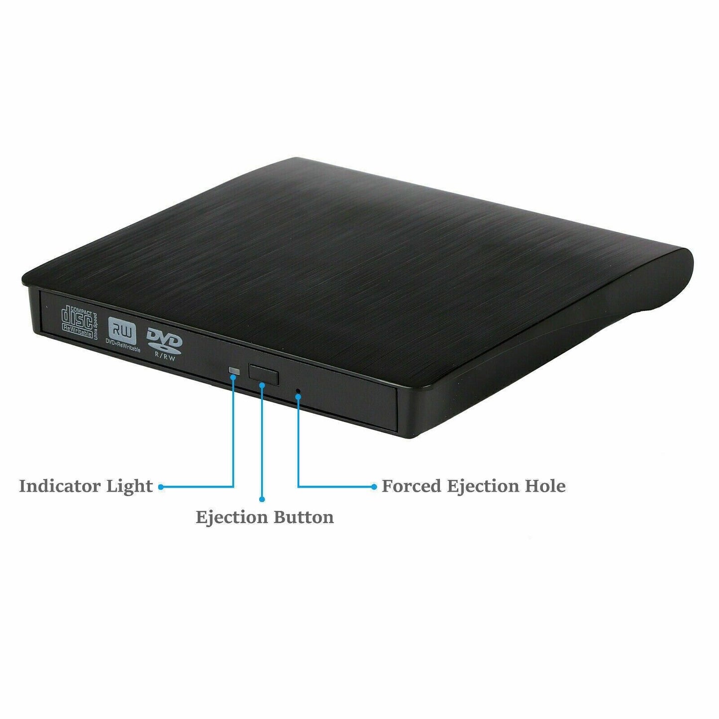 Portable windows PC apple MAC Slot Loading Blu-ray External Burner