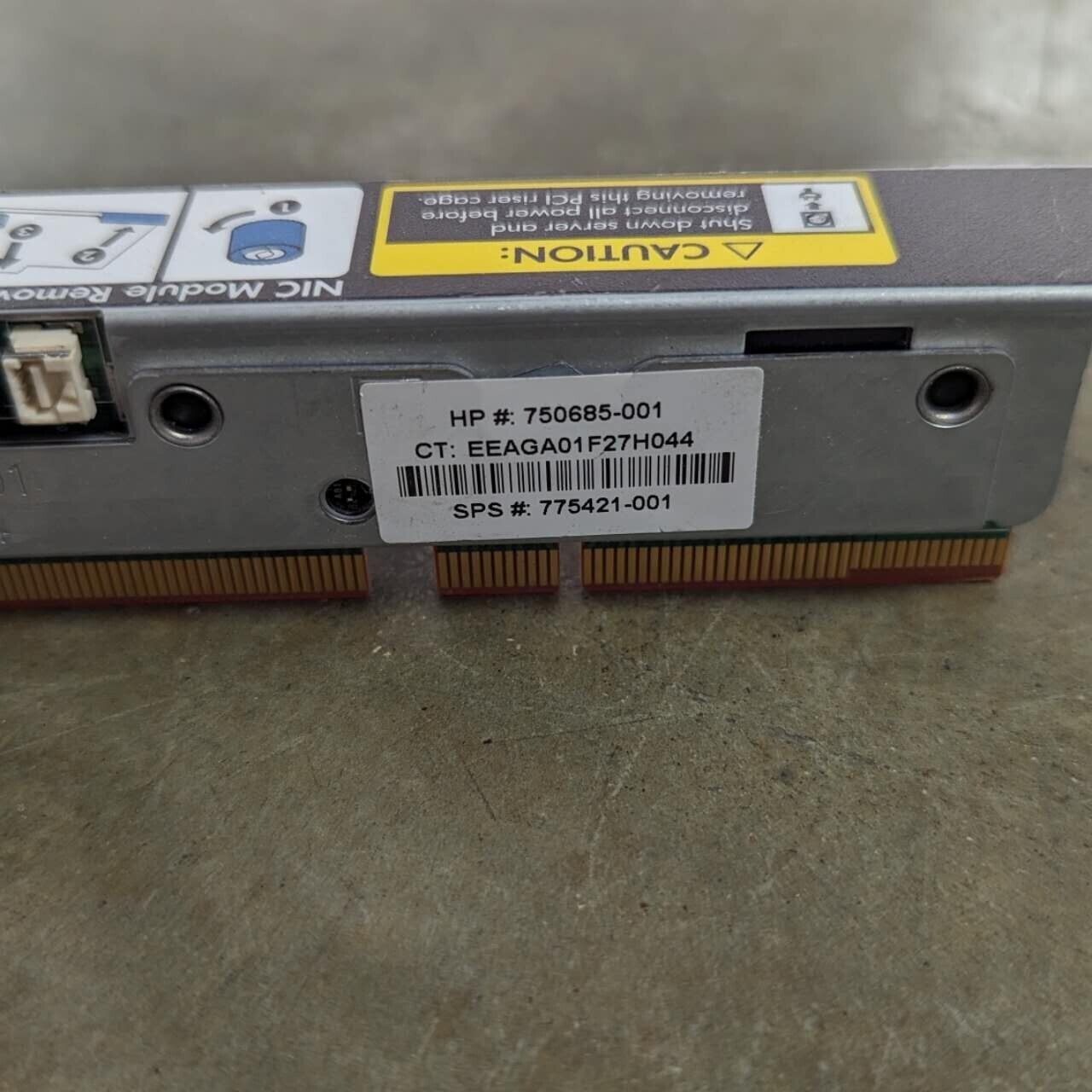HP ProLiant DL360 G9 Server PCIe Riser Cage Assembly P/N: 750685-001 Tested