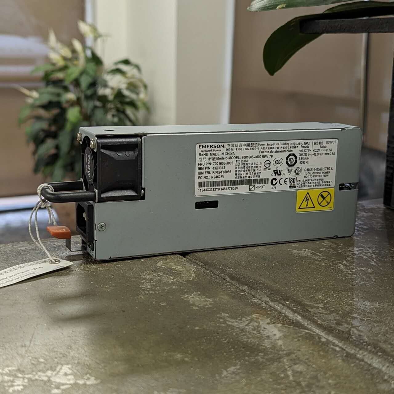Emerson 7001605-J000 Power Supply 750W 94Y8113
