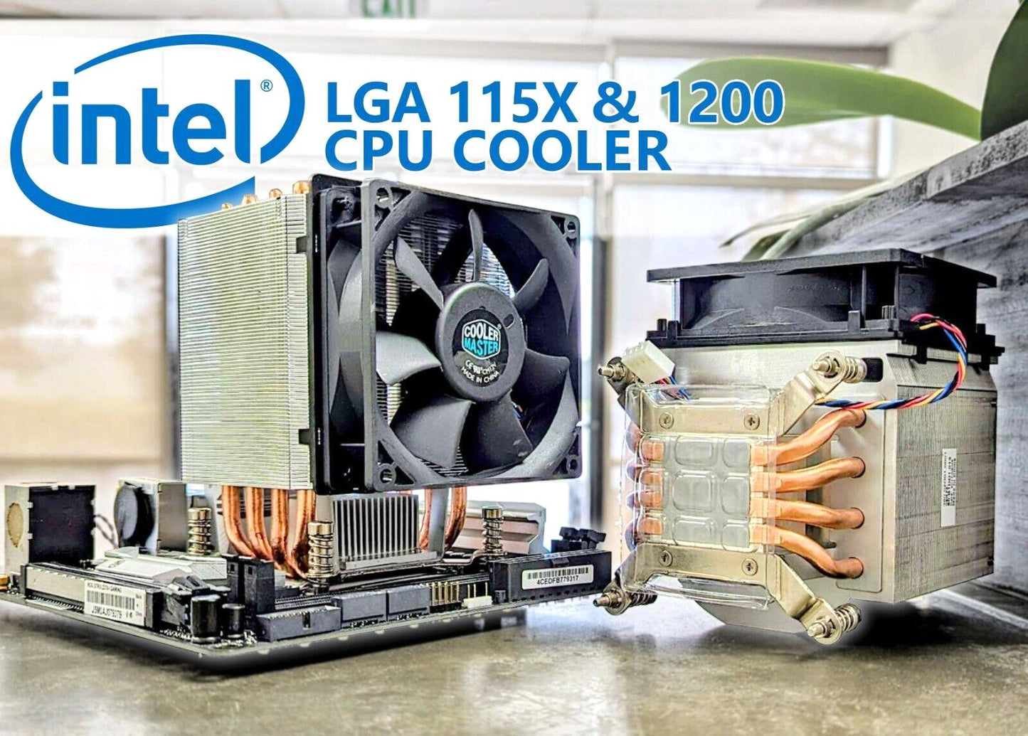 High Performance Cooler Master Gaming CPU Cooler + Fan for LGA 1151 LGA 1200