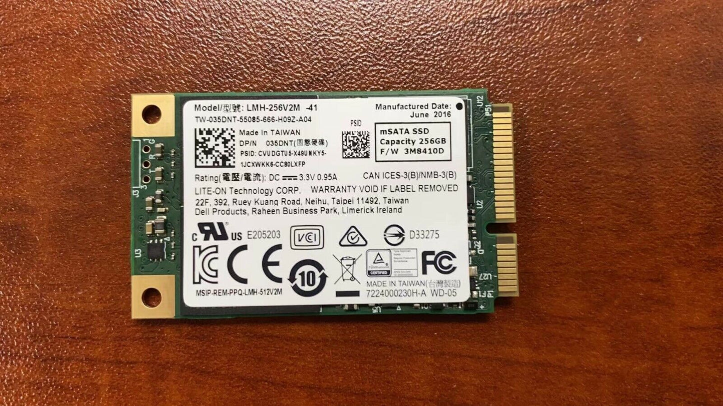 Lite-On LMH-256V2M Dell 256GB MSATA Solid State SSD 35DNT