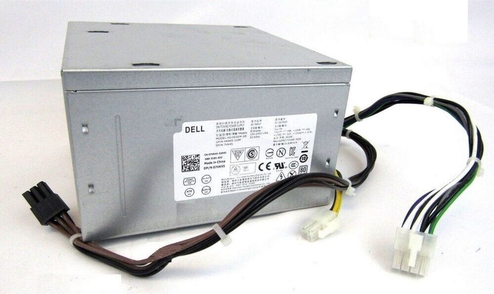 DELL Precision 3620 T3620 XE2 MT 365W POWER SUPPLY 7VK45 T1M43 D365EM HU365EM-00