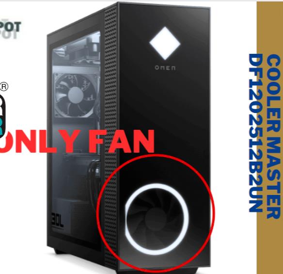 DF1202512B2UN - Cooling FAN with RGB Lighting For HP Omen 30L GT13-0024 Desktop