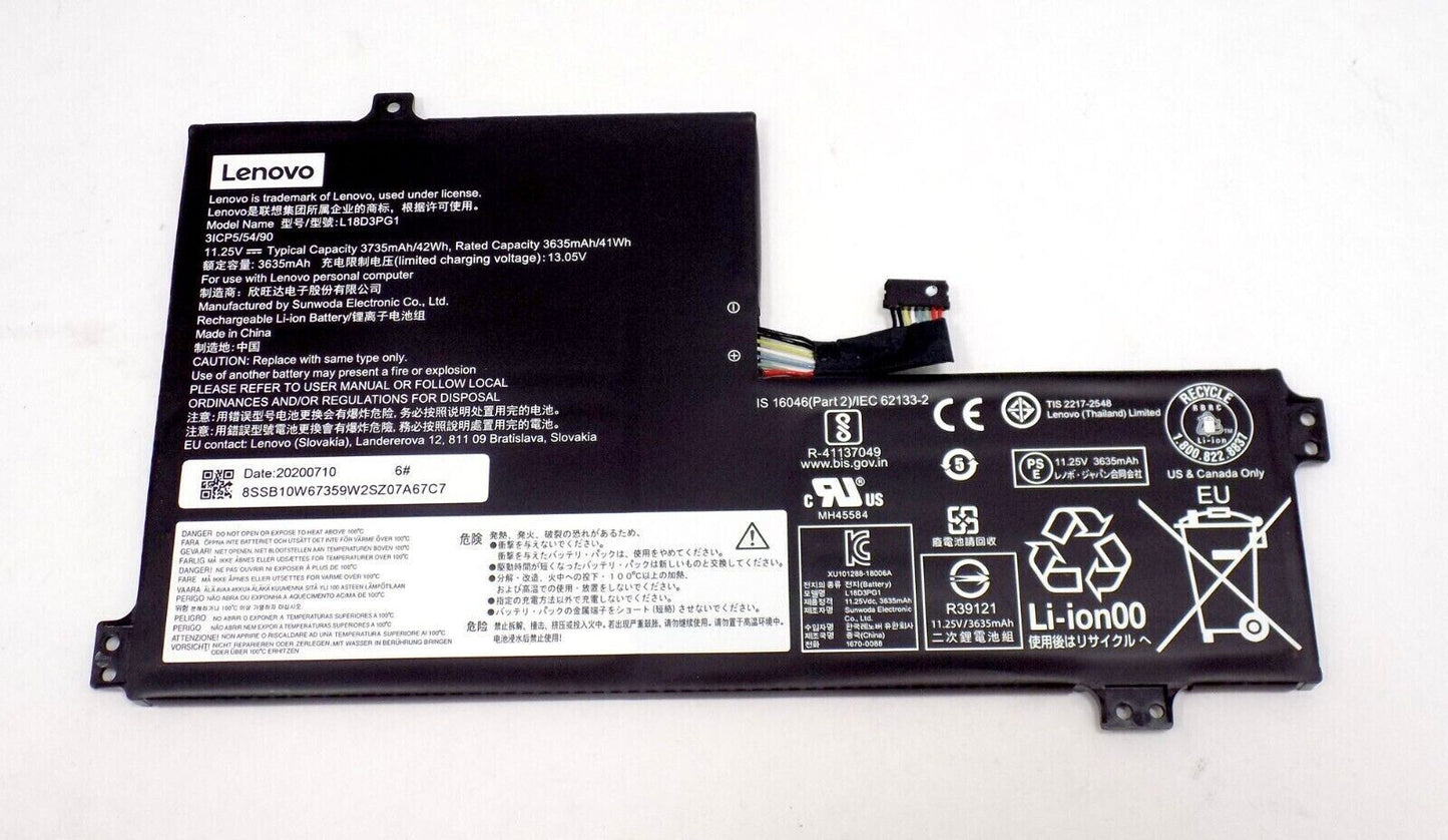 Lenovo 11 500e Gen 2 Chromebook Battery L18D3PG1 L17M3PB0 5B10S73396