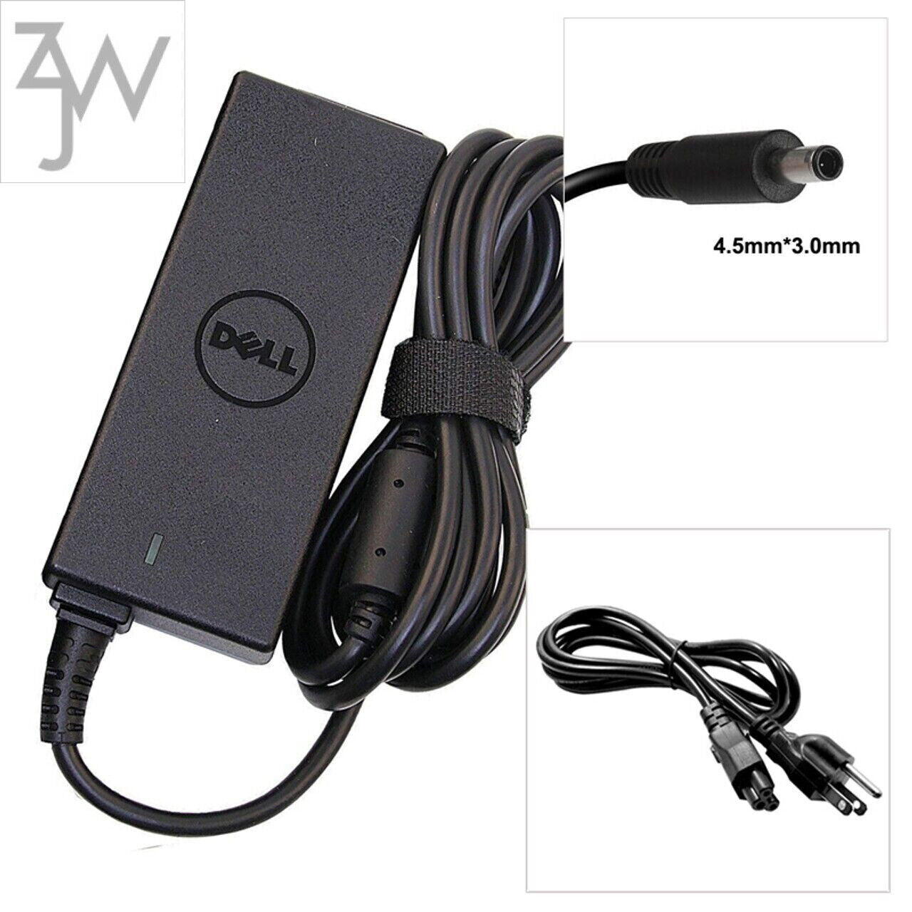 Lot 10- OEM Dell Inspiron 15 3000 5000 Series 45W AC Adapter Charger 4.5X3.0MM