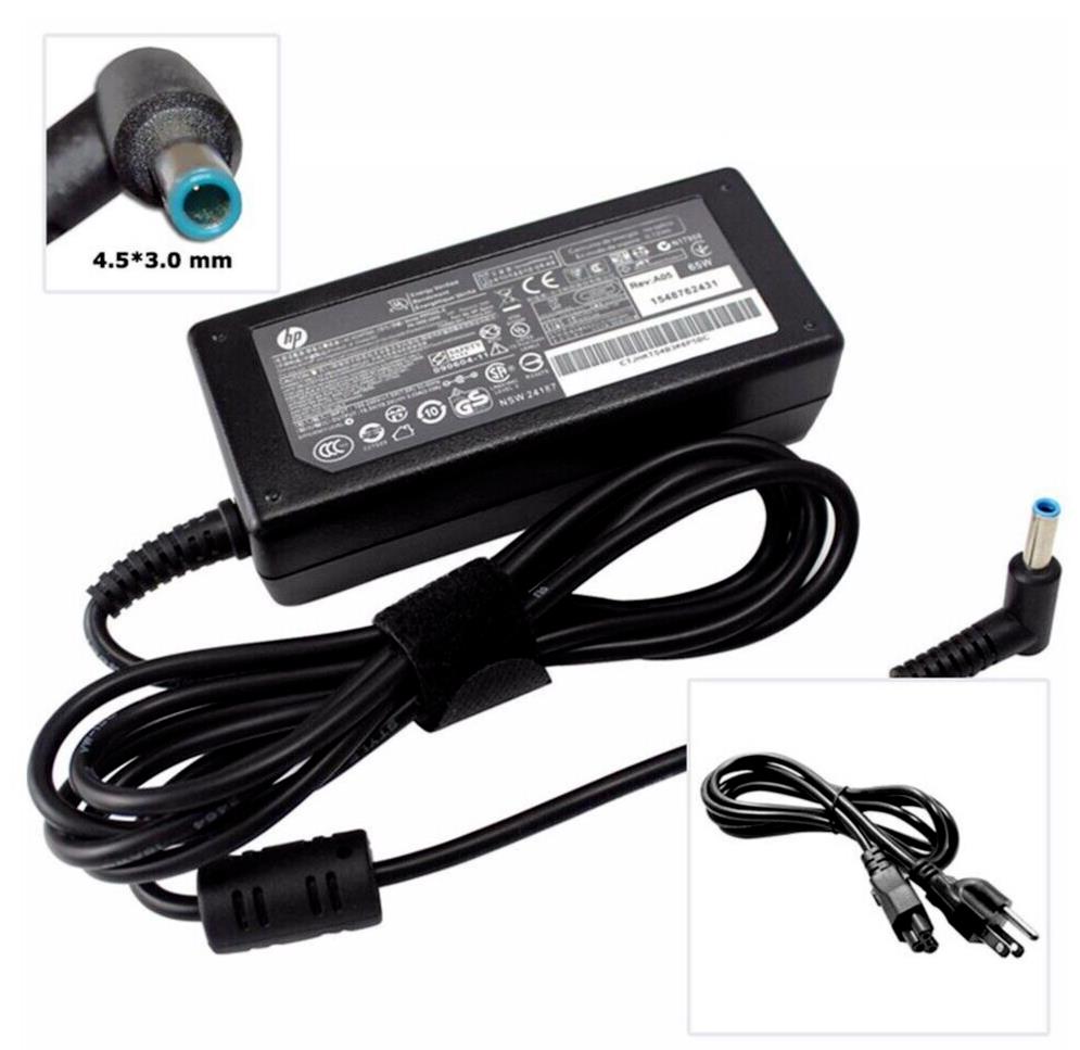LOT 5 Genuine HP laptop AC Adapter charger 19.5V 45W blue tip 741727-001