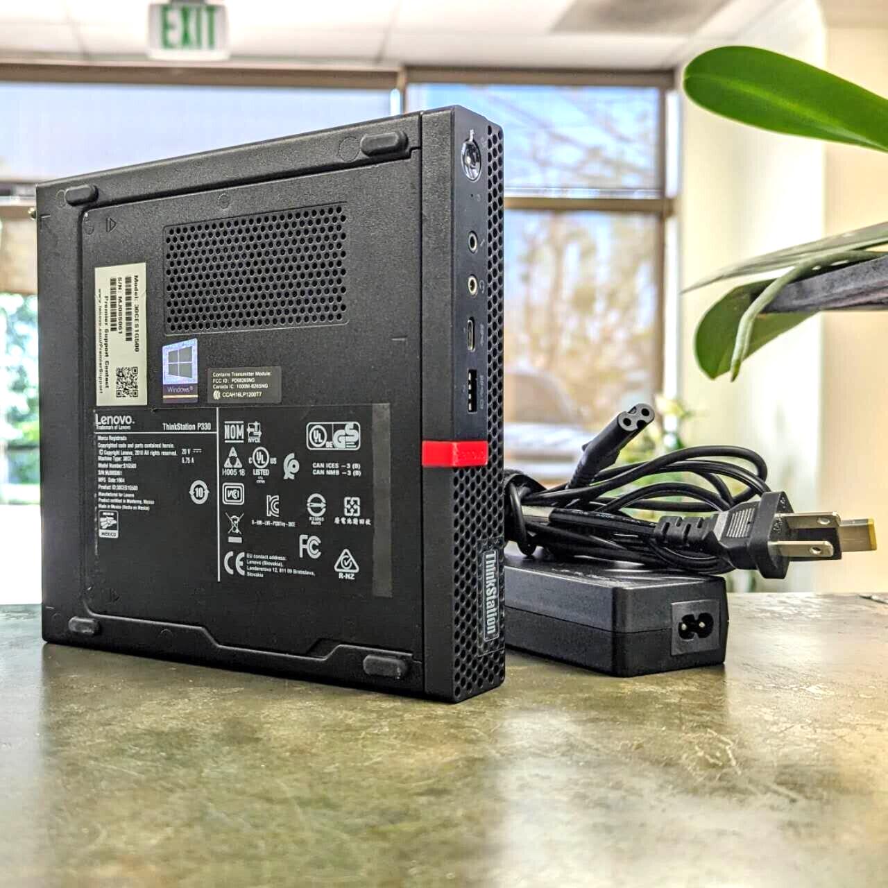 Lenovo Thinkstation P330 Tiny Desktop i7-8700T 16GB 512GB SSD Quadro P1000 Win11