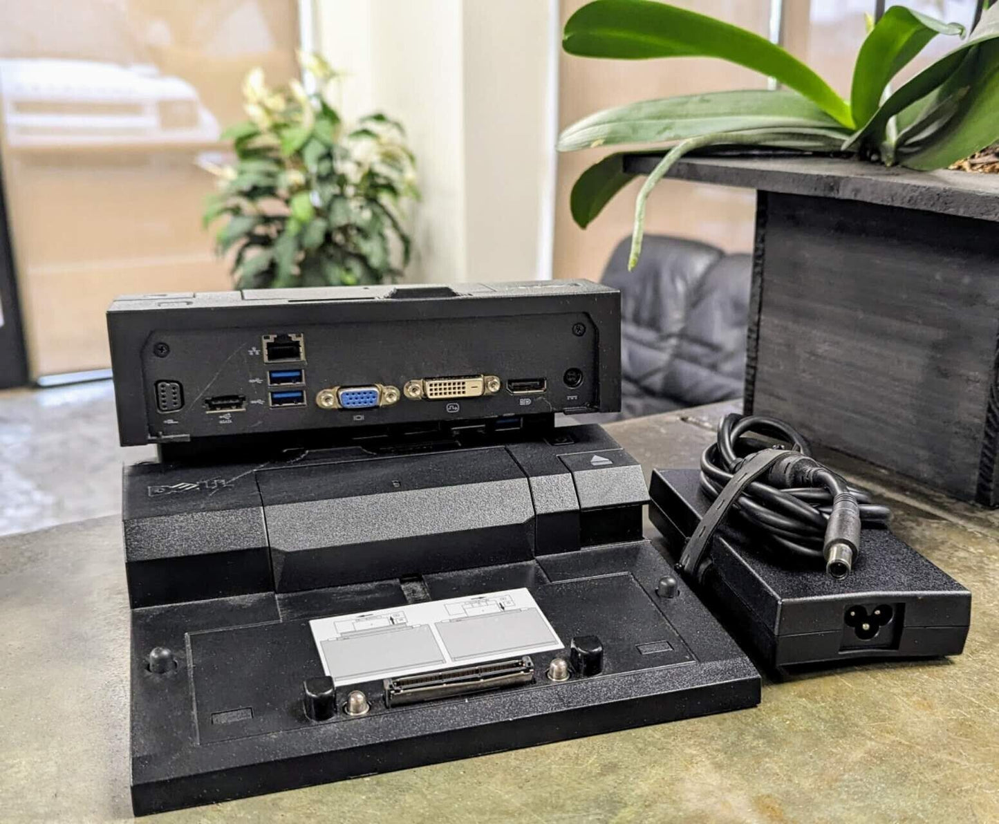 LOT 2 Dell PR03X E-Port Docking Station for Latitude E5570 Laptop w/ AC Adapter