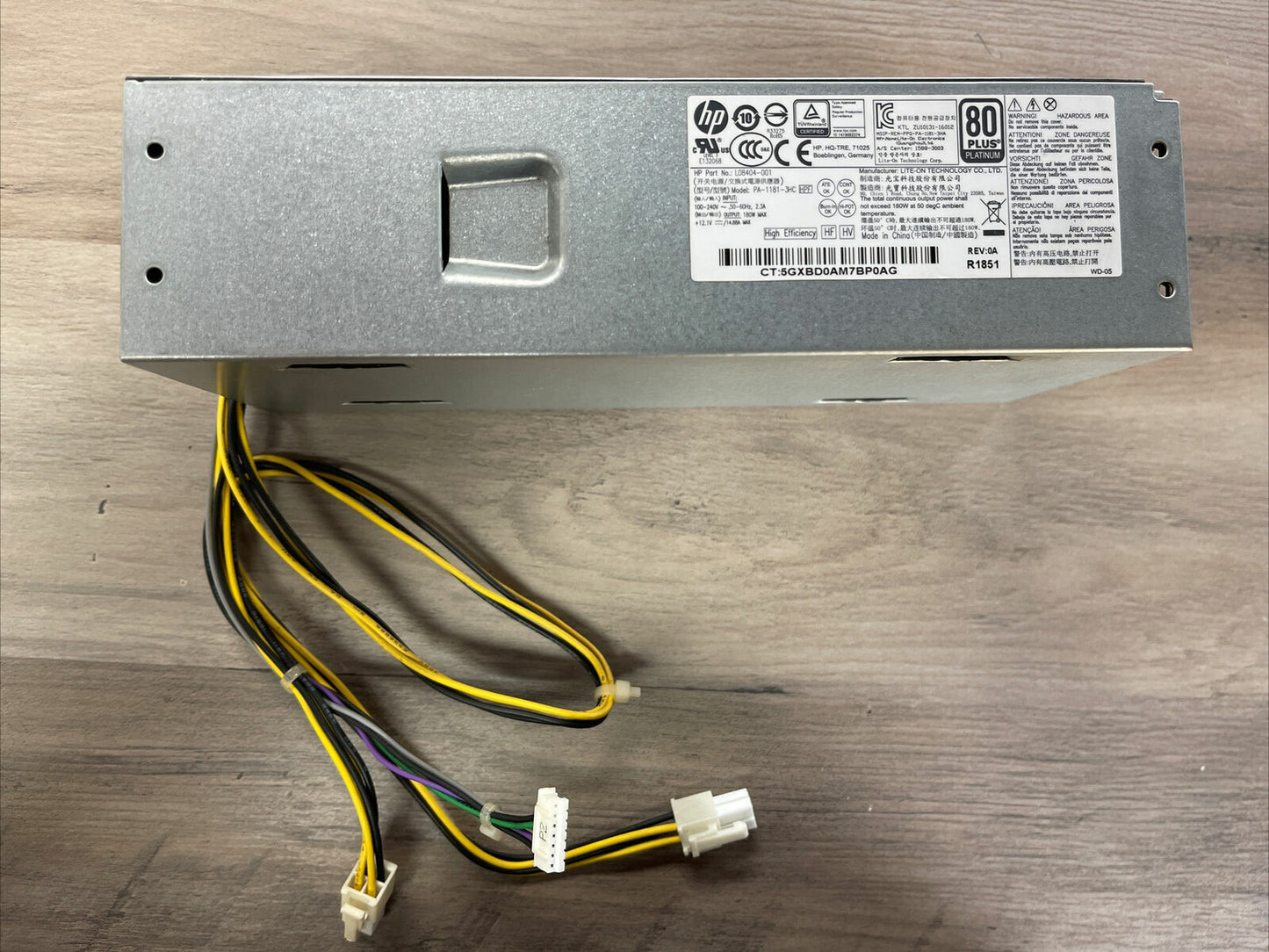 HP ProDesk 600 G4 SFF 4+4 Pin 180W Desktop Power Supply L08404-001
