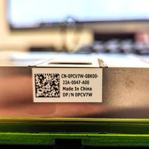 Dell PCV7W PowerEdge M640 CPU 1 100MM Heatsink zxgf