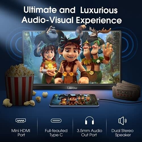 Lepow Lite H1 14" FHD 1080p Compact Portable Business Gaming Monitor HDMI Type-C