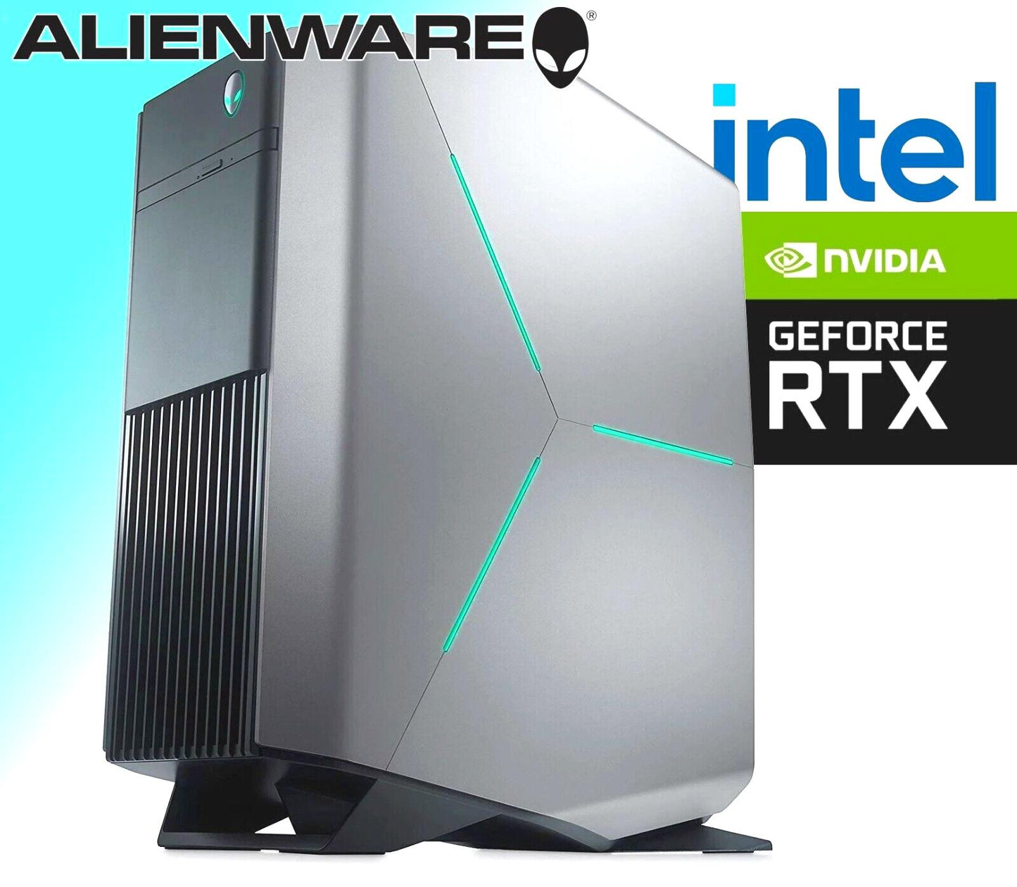 Alienware Aurora R7 Gaming PC i7-8700K RTX 3050 32GB RAM 1TB SSD Windows 11 Pro