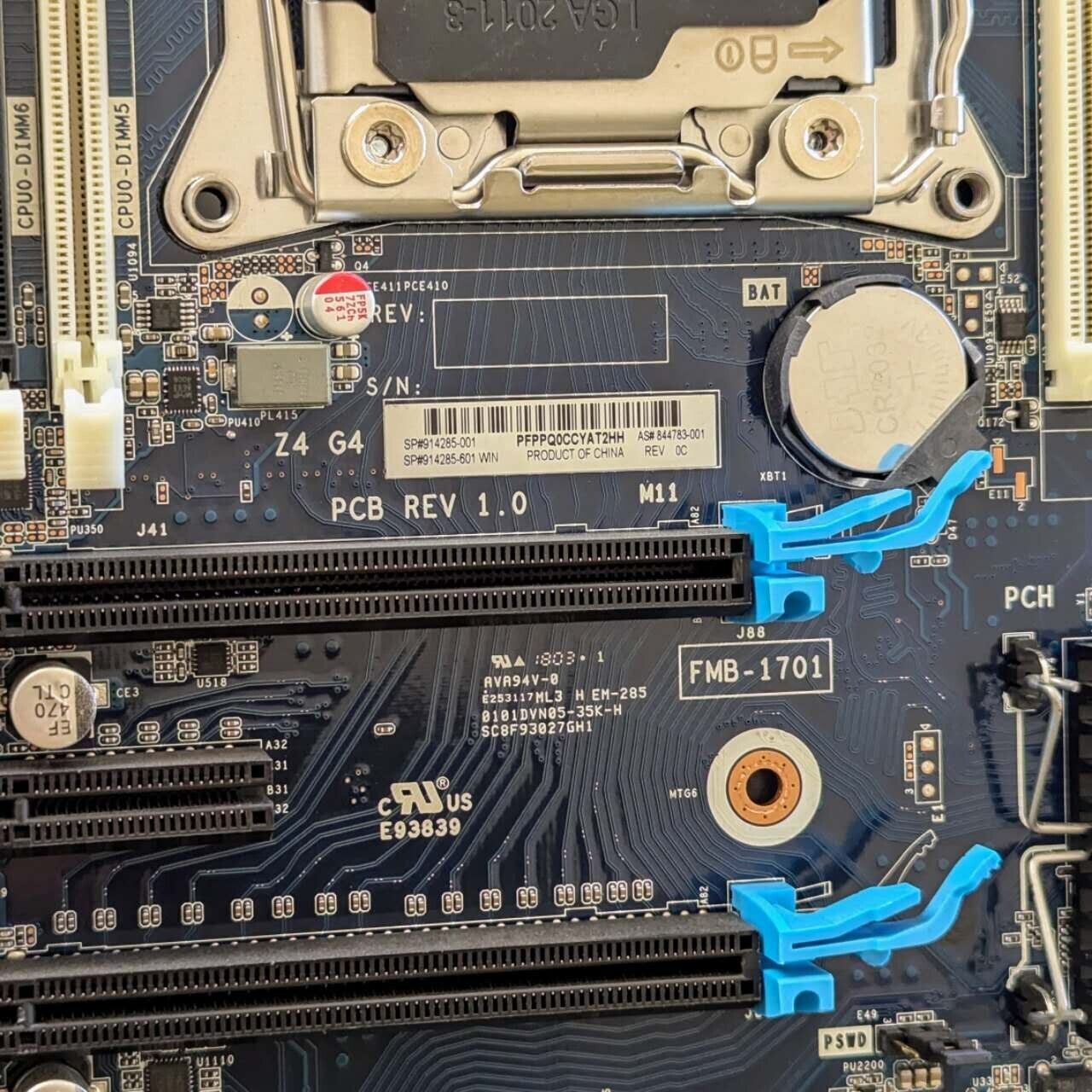 HP Z4 G4 Intel Core LGA 2066 DDR4 ATX Motherboard L12125-001 L09990-001