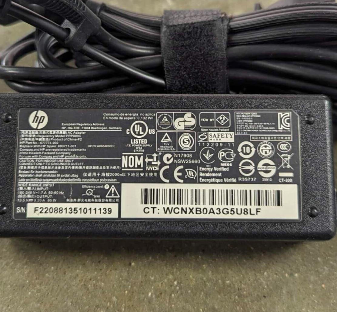 Lot 8-Genuine HP 65W ProDesk 400 600 800 G1 G2 G3 DM AC Adapter Power Supply