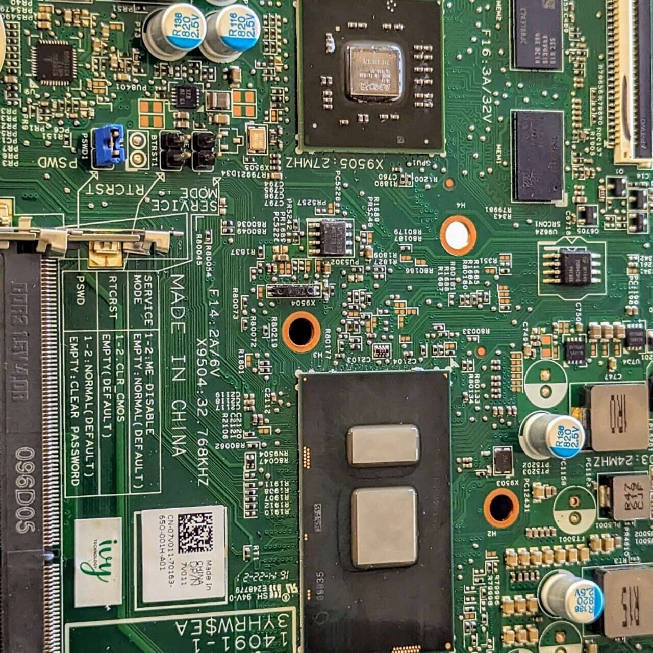 Dell Inspiron 20 3052 AIO Intel J3710 1.6GHz Desktop Motherboard JTHY5