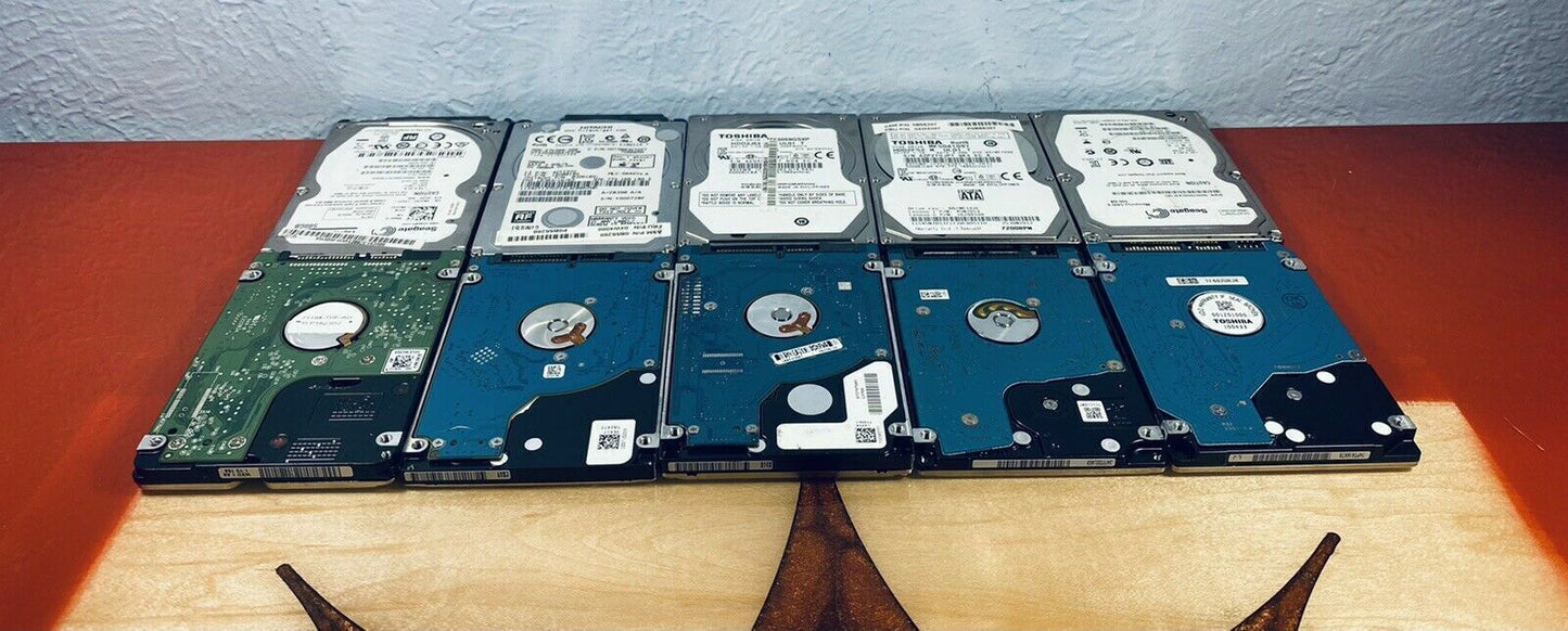 Lot of 10 500GB SATA 2.5" WD Seagate Hitachi Laptop Hard Drive HD HDD