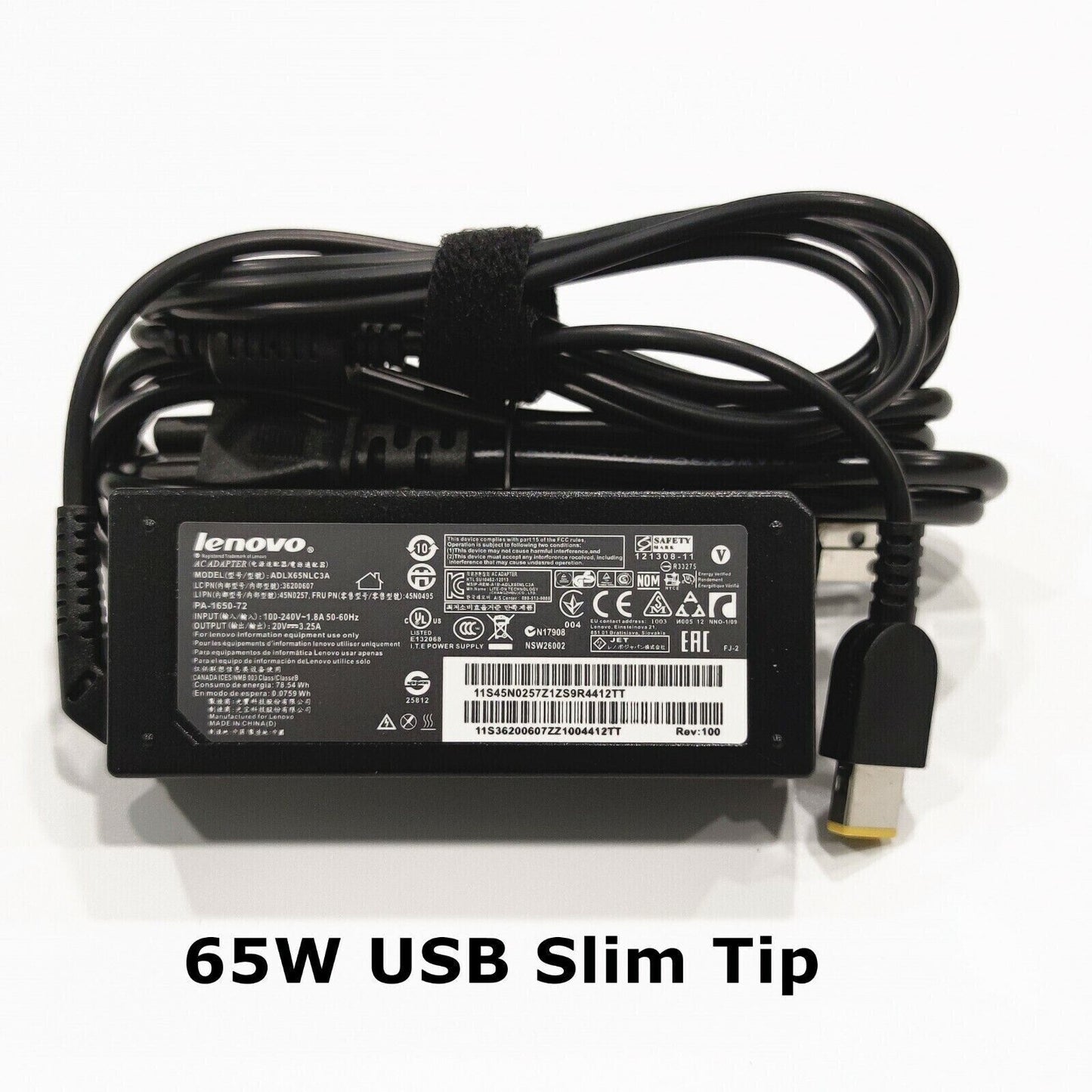 GENUINE 65W LENOVO PC AC Adapter Charger Power T450 T460 T470 T470S T440 T440P
