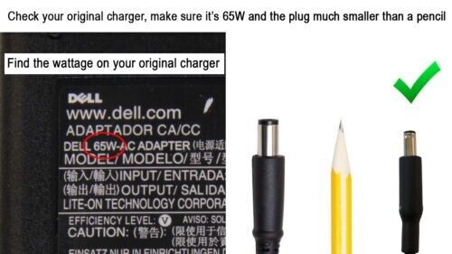 Dell OptiPlex 3040 7040 3060 7050 3070 3020 9020M Micro AC Adapter Charger 65W