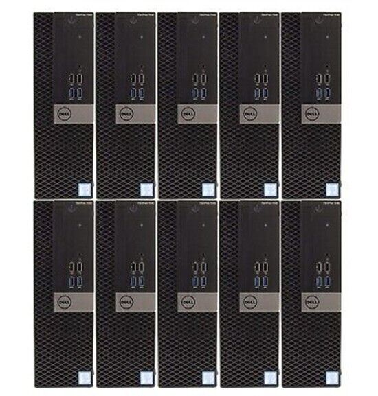 Lot of 10 Dell OptiPlex 7040 SFF i5 6600 8GB DDR4 256GB SSD Windows 10 PRO PC