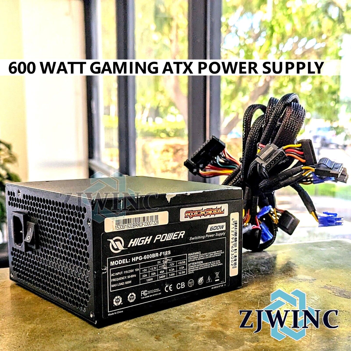 Rocksoul HPG-600BR-F12S 600W Desktop ATX Power Supply