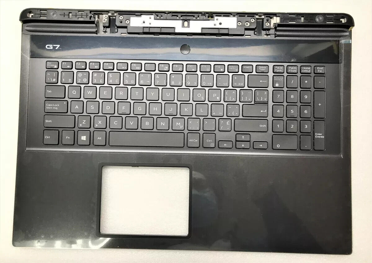 NEW Dell G7 7790 Laptop Palmrest Backlit French English Keyboard 0YW0N 0FPP6G
