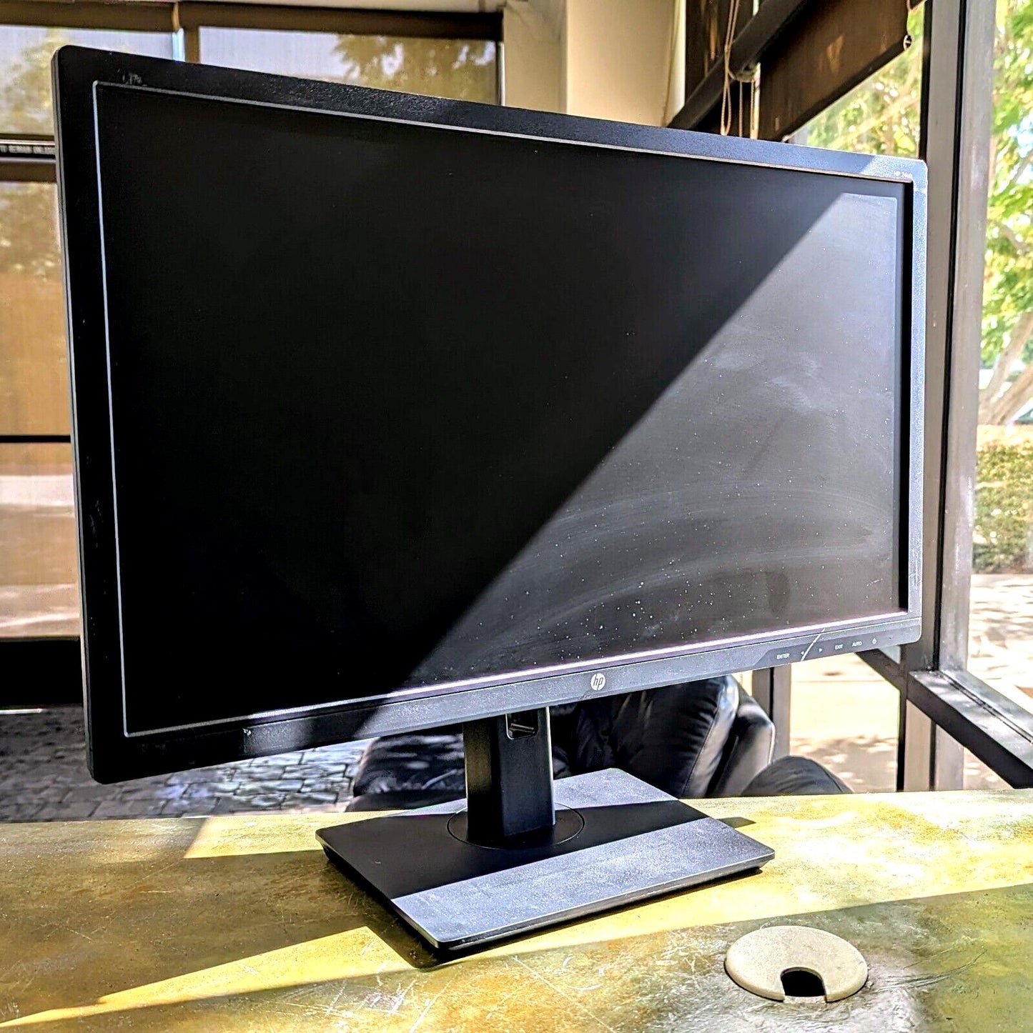 HP 24uh 24" Widescreen 1920x1080 16:9 FHD TN LED Monitor w/ Stand & cables