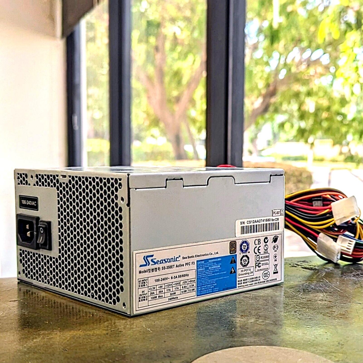 Sea Sonic | 24 Pin 350W ATX Power Supply PSU | SS-350ET | 80 plus Bronze