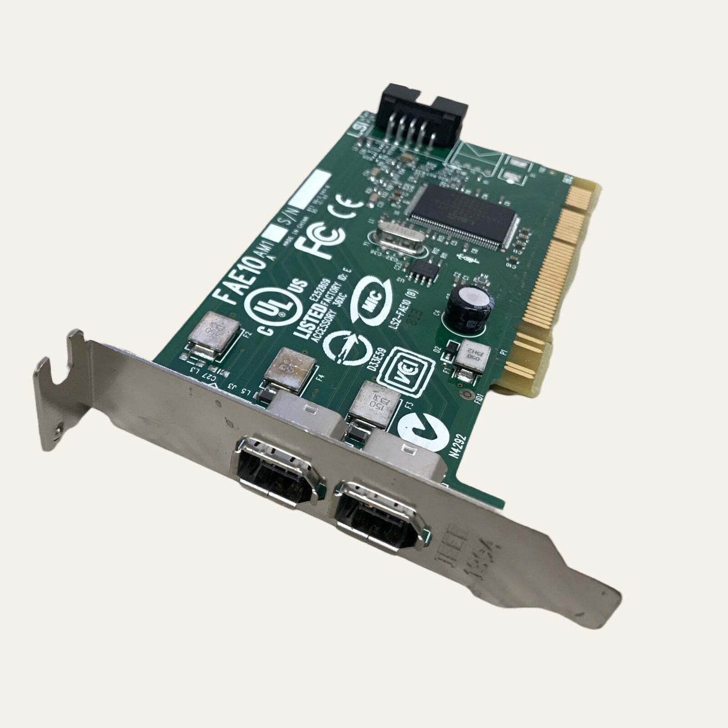 LOT 6 Dell J886H Dell 1394A Dual Port 2 Ports PCI FireWire Card L/Profile 0J886H