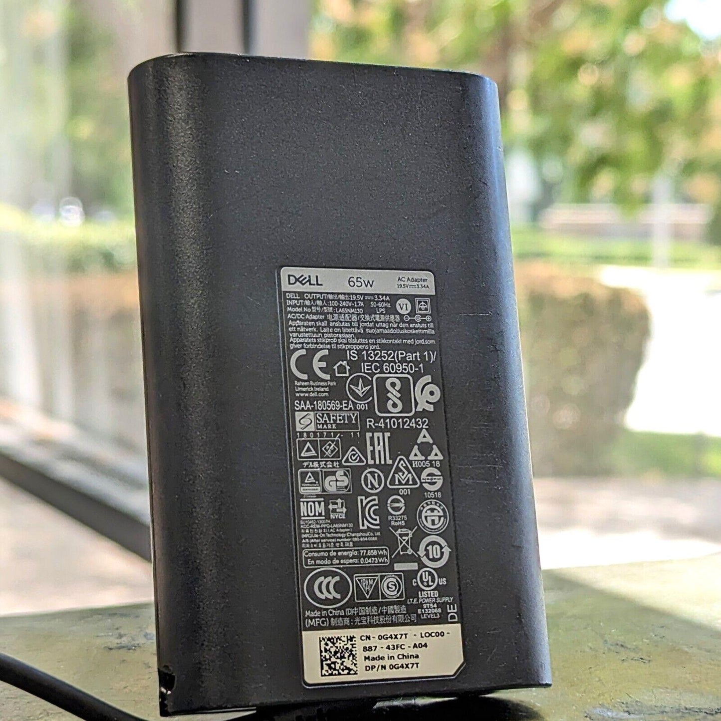 OEM DELL 65W Laptop Power Charger Latitude E7270 E7280 E7470 E7480 AC Adapter