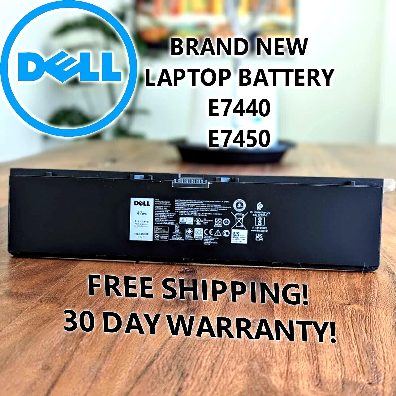Genuine OEM 3RNFD Battery For Latitude E7440 E7450 E7420 34GKR PFXCR 54Wh