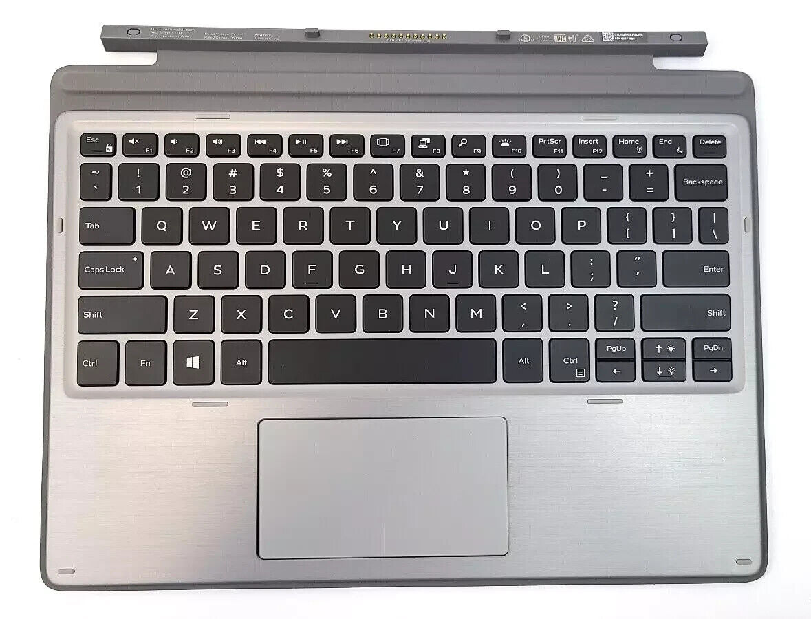 Genuine Dell Latitude 7200 7210 2-in-1 Tablet Mobile Keyboard Backlit K18M 24D3M