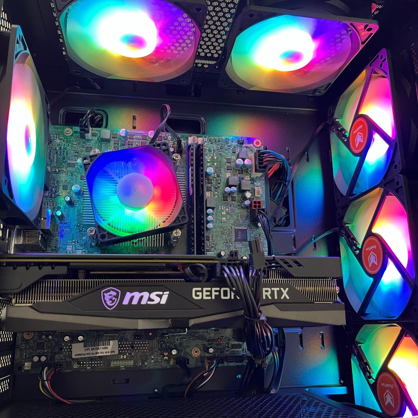 Gaming RGB PC i7 32GB RAM 256GB SSD+1TB HDD GTX1070 WIN 10 WiFi Desktop Computer