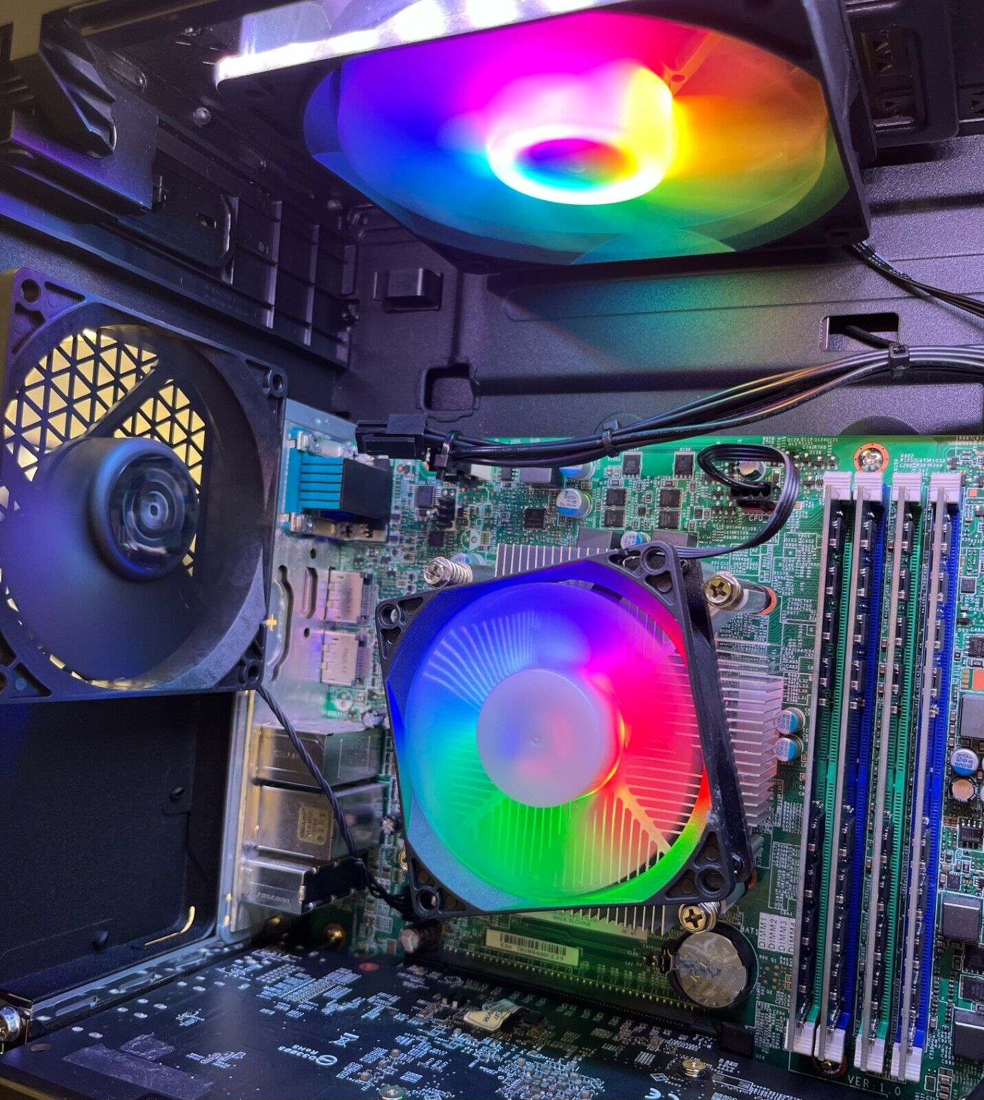 RGB Gaming PC Desktop Computer i7 16GB RAM 256GB SSD 1TB RX580 8GB W10P WIFI