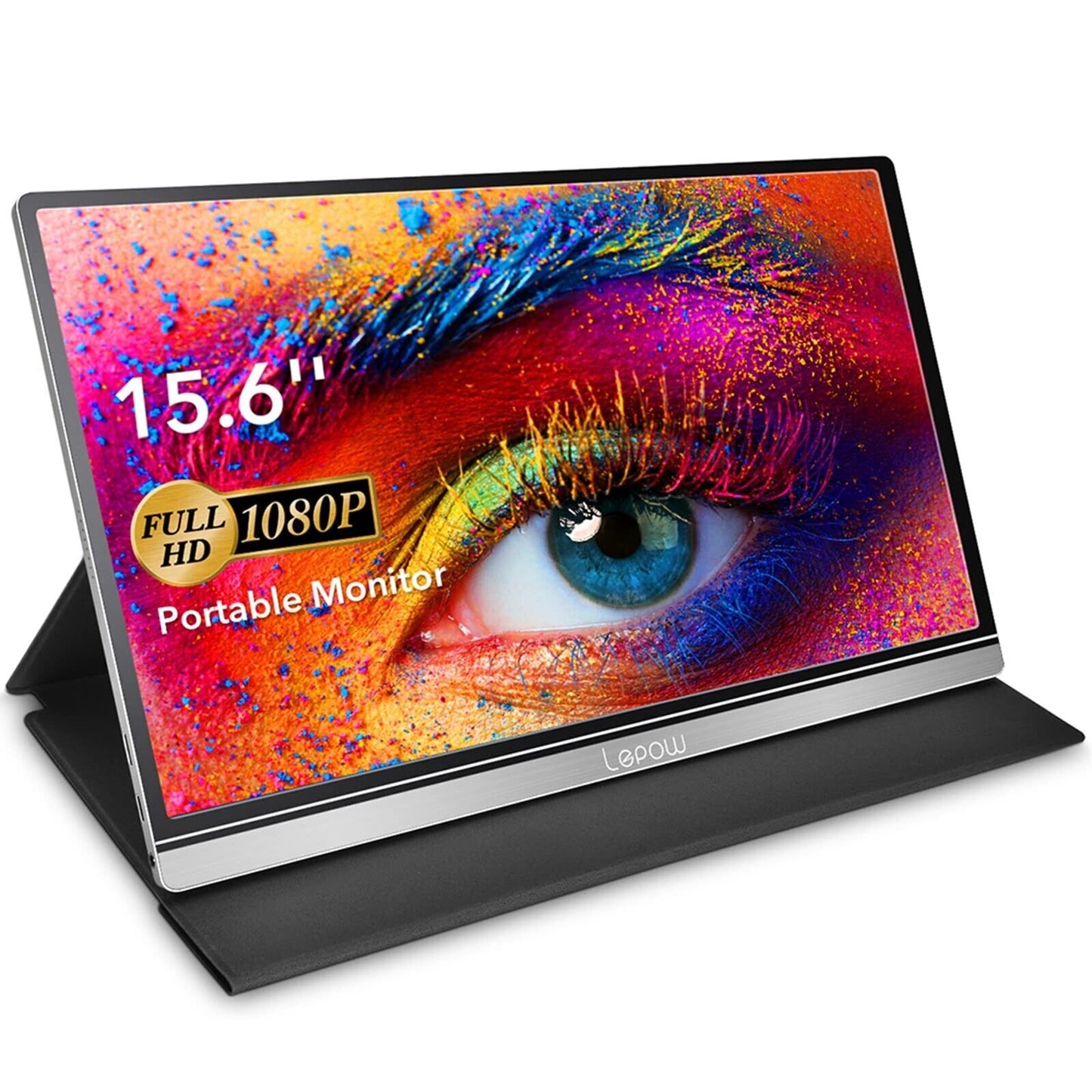 Portable External Monitor 15 INCH USB-C HDMI Gaming IPS Display Screen Speaker