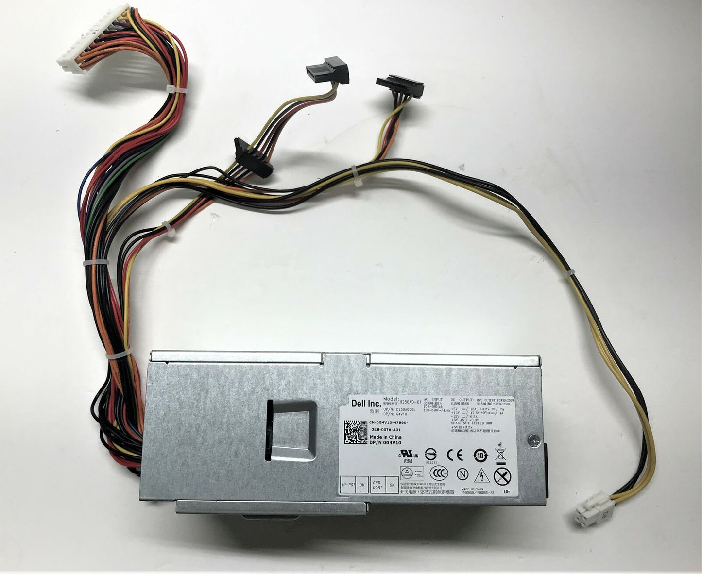 Dell G4V10 Optiplex 3010 7010 9010 DT 250W Desktop Power Supply with Modular