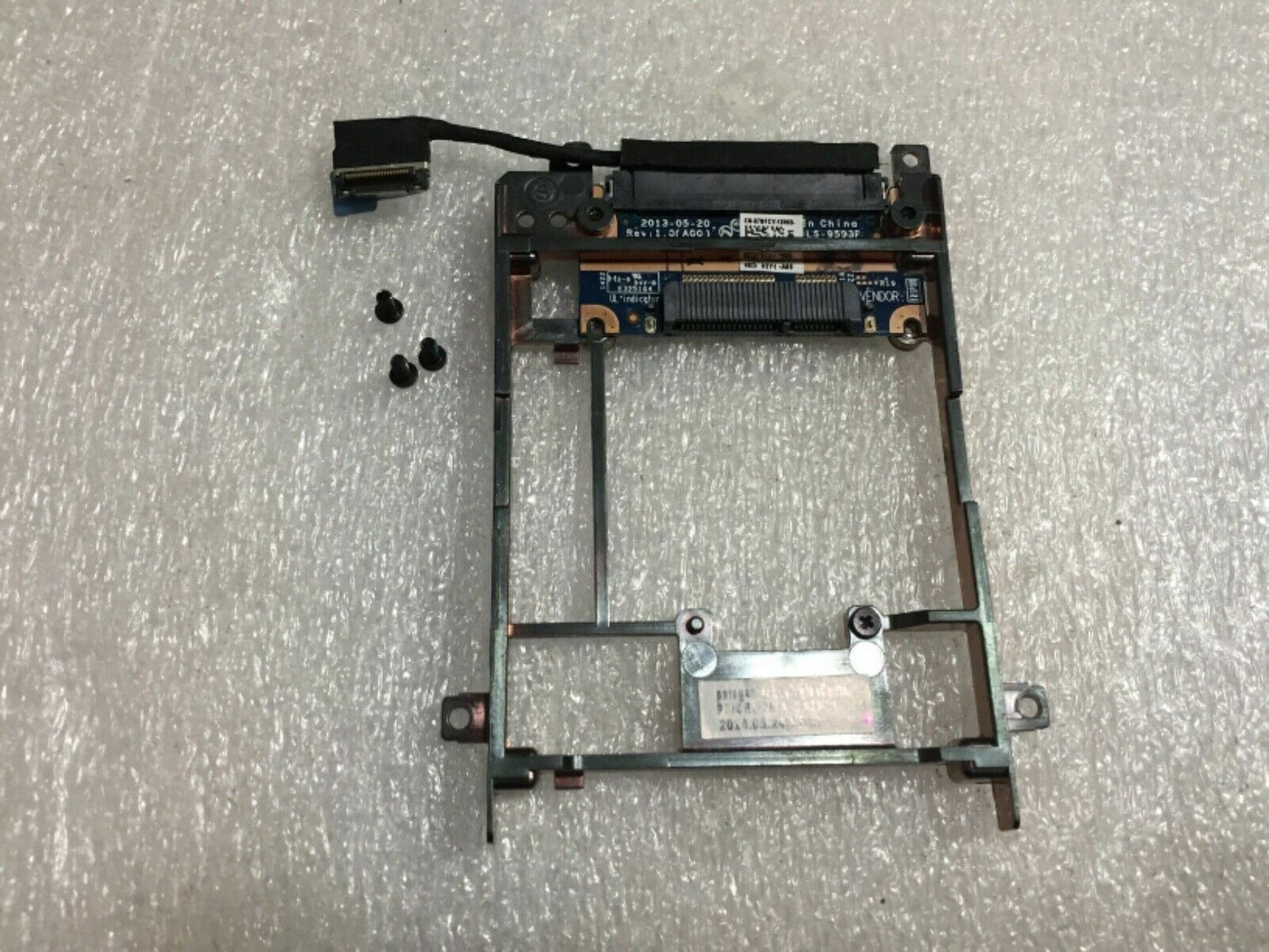 GENUINE Dell Latitude E7450 mSATA SSD to SATA HDD Caddy And Cable FCN4M ZBU10